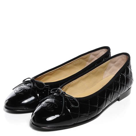 chanel quilted ballerina shoes|Chanel ballerina flat shoes size.